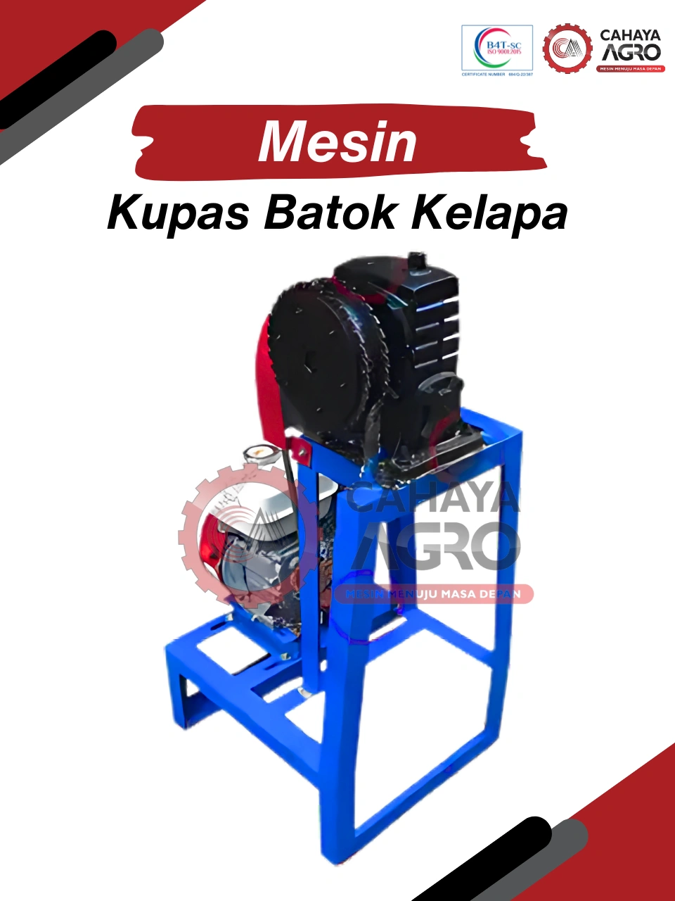 MESIN KUPAS BATOK KELAPA CA-PP-KBK-300