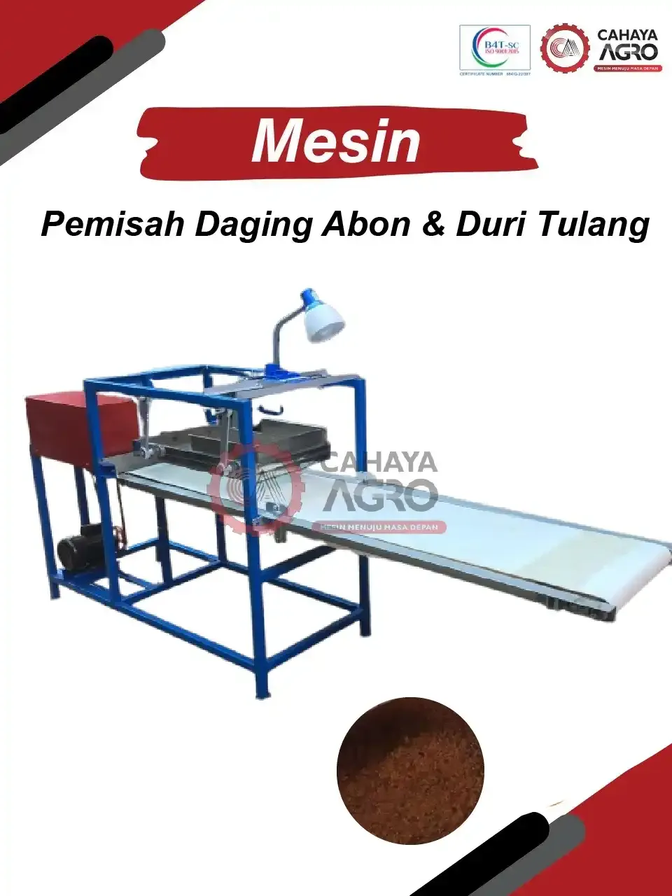 MESIN PEMISAH DAGING ABON DAN DURI TULANG CA-MM-PDADL-30