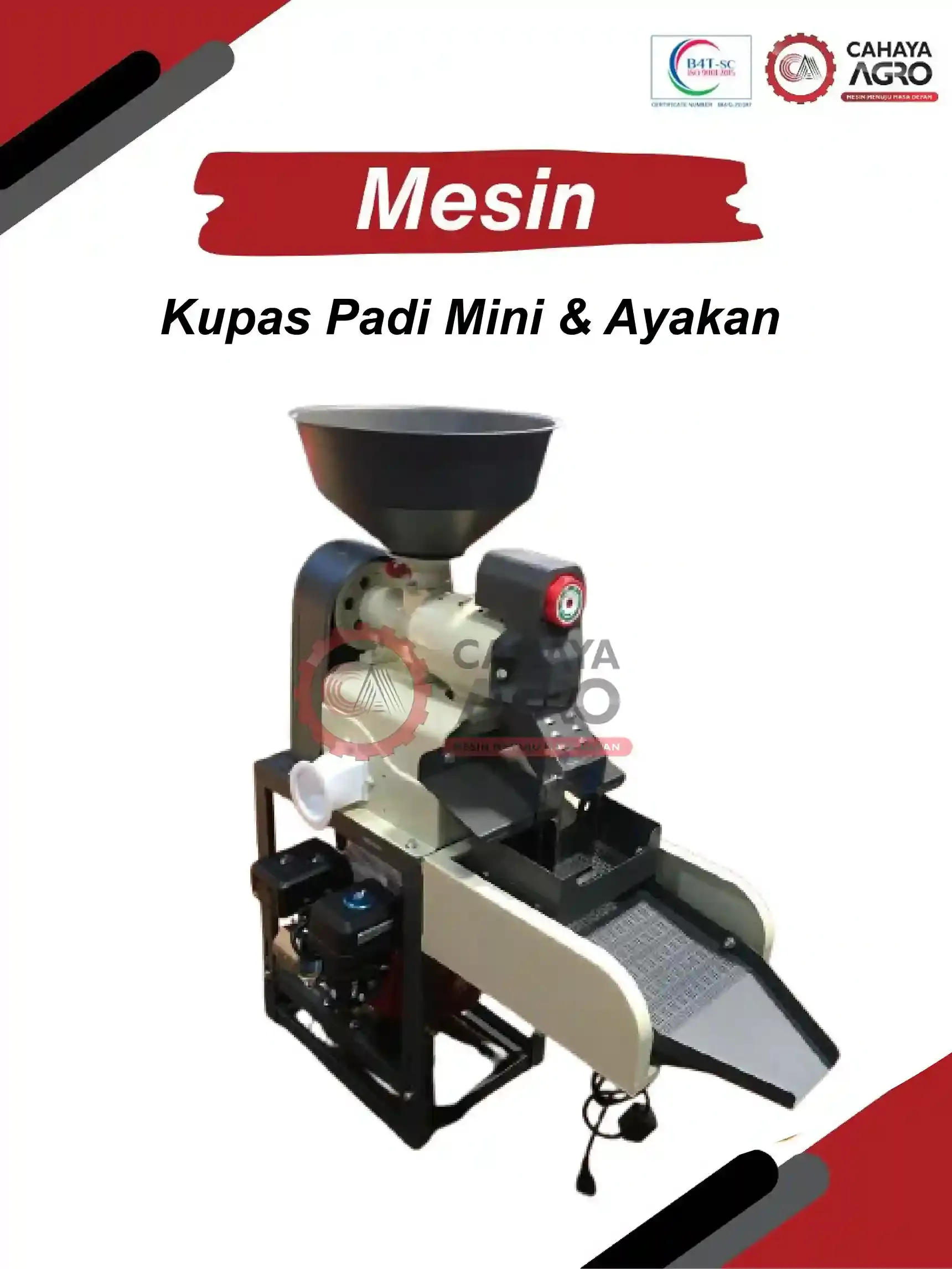 MESIN KUPAS PADI MINI & PENGAYAK CA-PP-KPMP-75