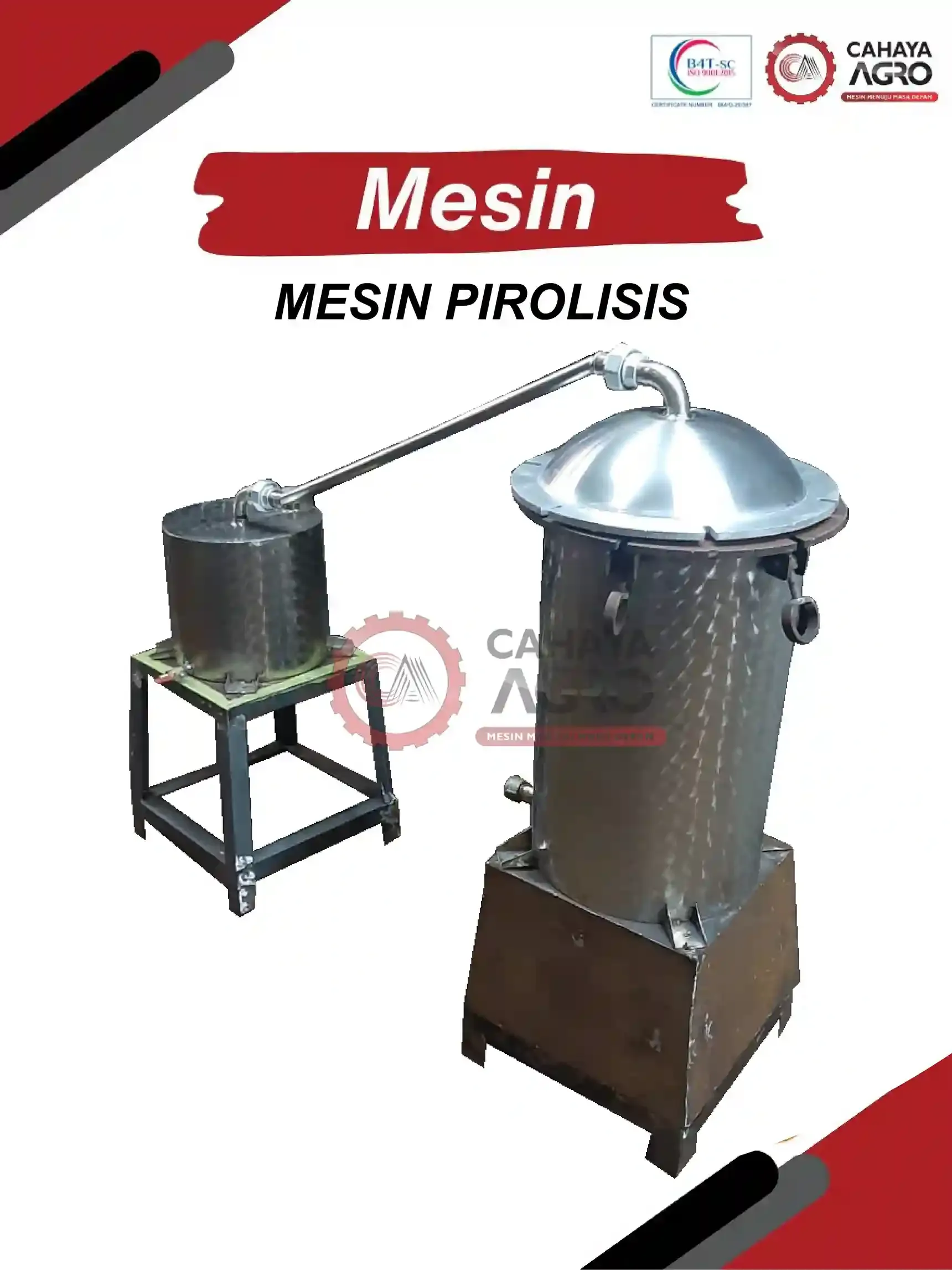 MESIN PIROLISIS CA-TTG-PR-20