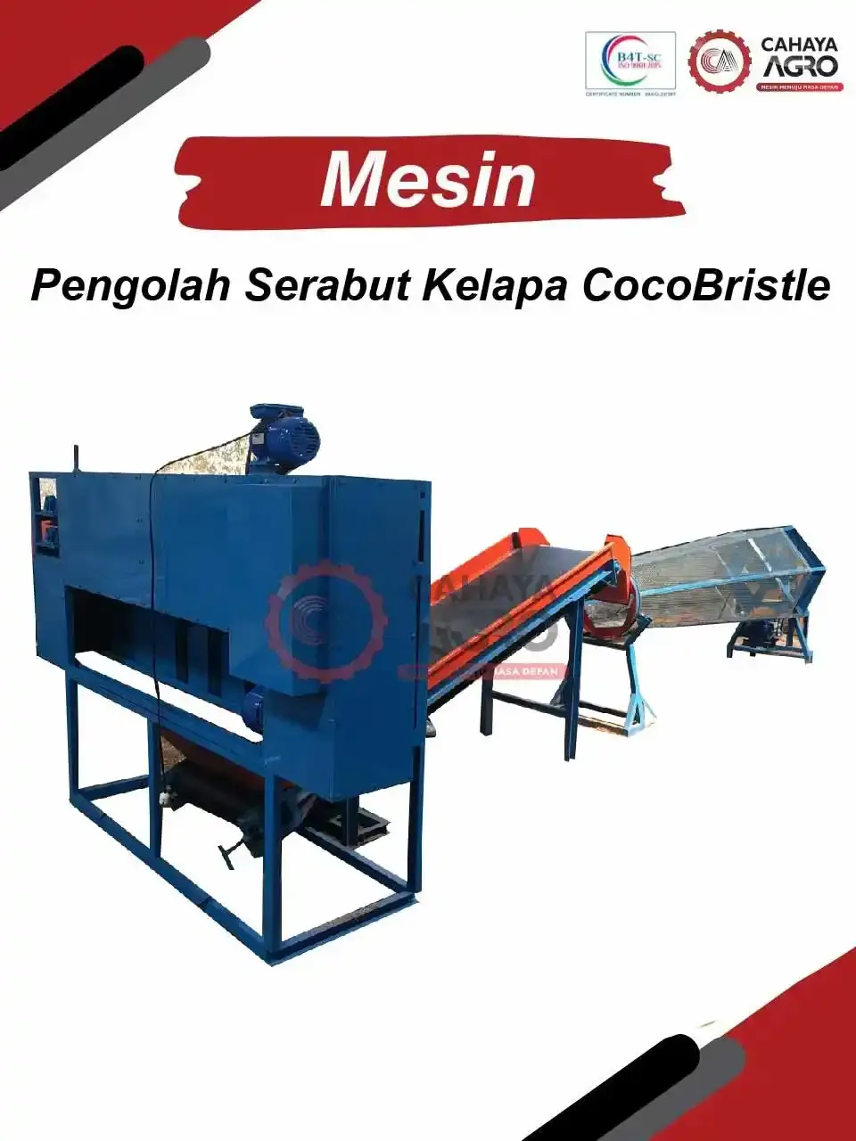 Mesin Pengolah Serabut Kelapa CocoBristle Semi Manual CA-TTG-PAKCB-60