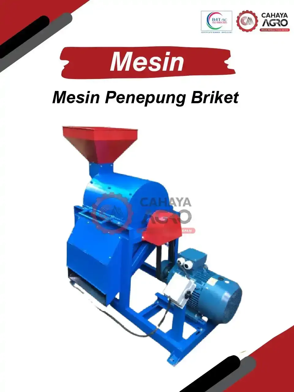 Mesin Penepung Briket CA-TTG-PB-200