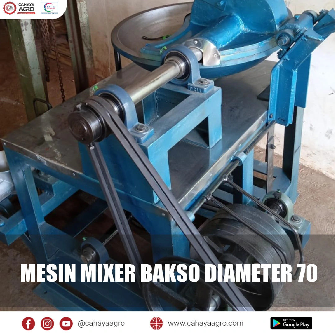 Mesin Mixer Bakso merupakan solusi terbaik yang digunakan untuk mencampur adonan bakso diameter 70