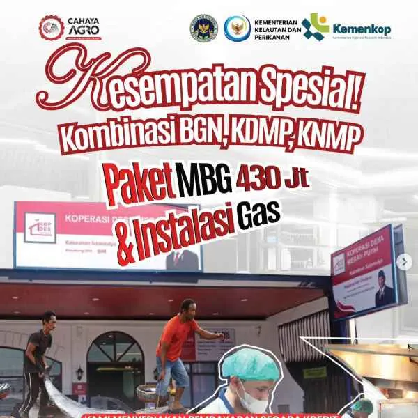 Promo Spesial Cahaya Agro: Solusi Dapur MBG Lengkap untuk Percepatan Produksi Daerah!