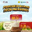 Produksi Beras Nasional 2025 Melonjak, Indonesia Kian Dekat Swasembada Pangan