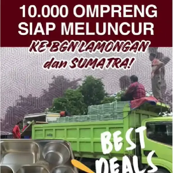 Cahaya Agro Kirim 10.000 Ompreng Berkualitas untuk Dukung Program Gizi Nasional