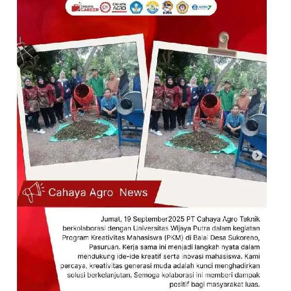 Sinergi Cahaya Agro Teknik dan Universitas Wijaya Putra Dorong Inovasi Mahasiswa melalui Program PKM