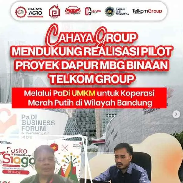 Sinergi Strategis Cahaya Group dan TelkomGroup Hadirkan Pilot Proyek Dapur MBG di Bandung