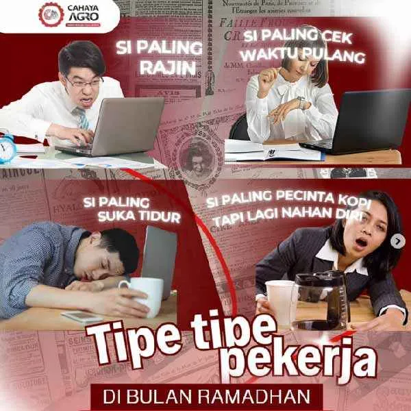 Tetap Produktif Saat Puasa, Kenali Tipe Pekerja dan Cara Mengatasinya