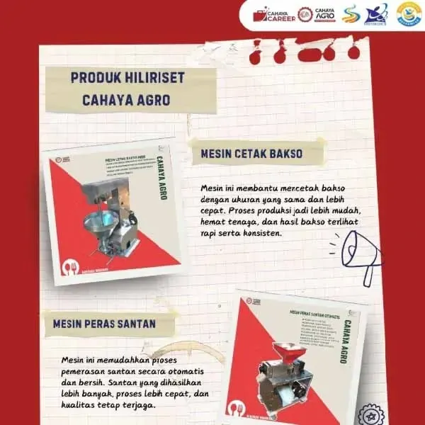 Cahaya Agro Tembus Hiliriset: Hadirkan Inovasi Mesin Pangan untuk UMKM Naik Kelas