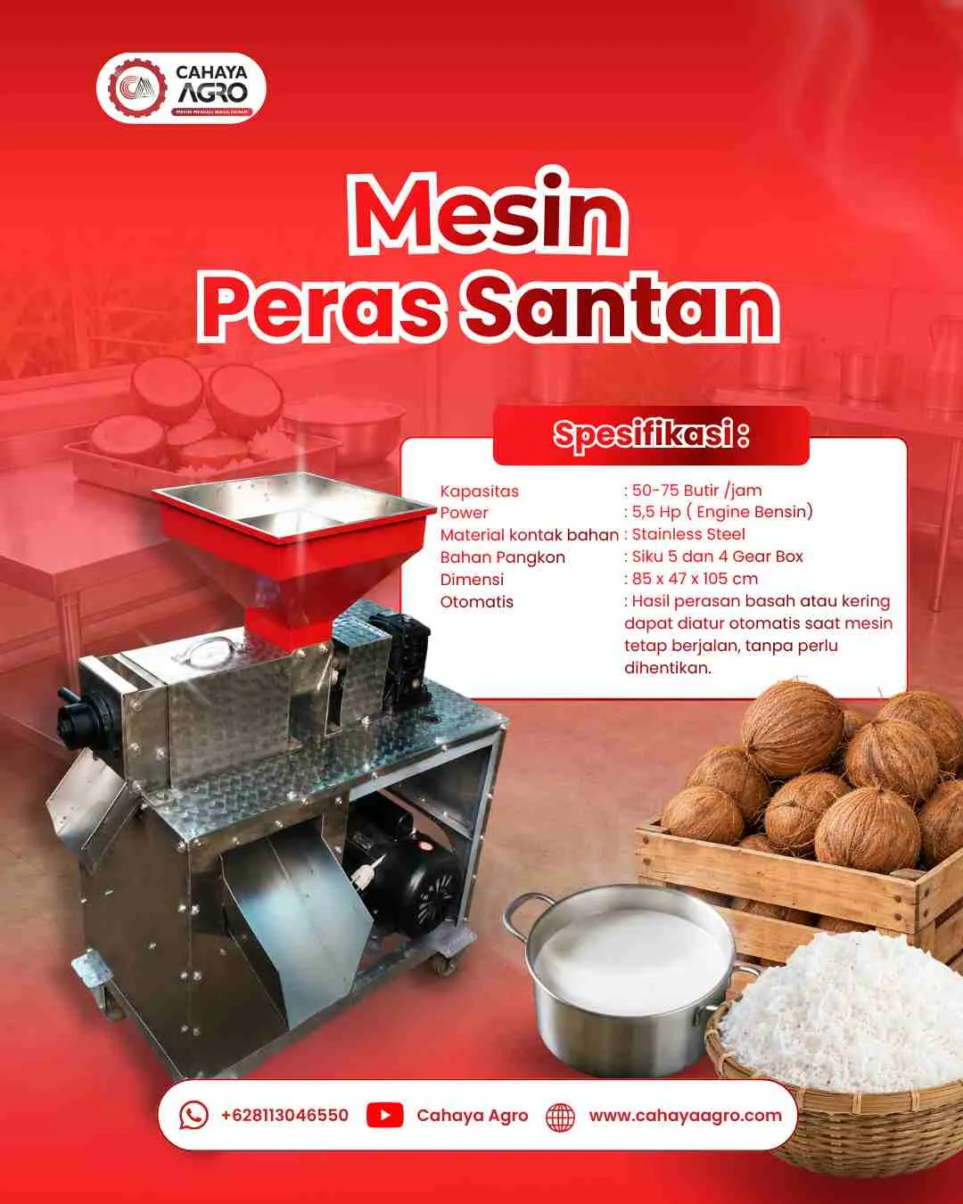 Mesin Peras Santan