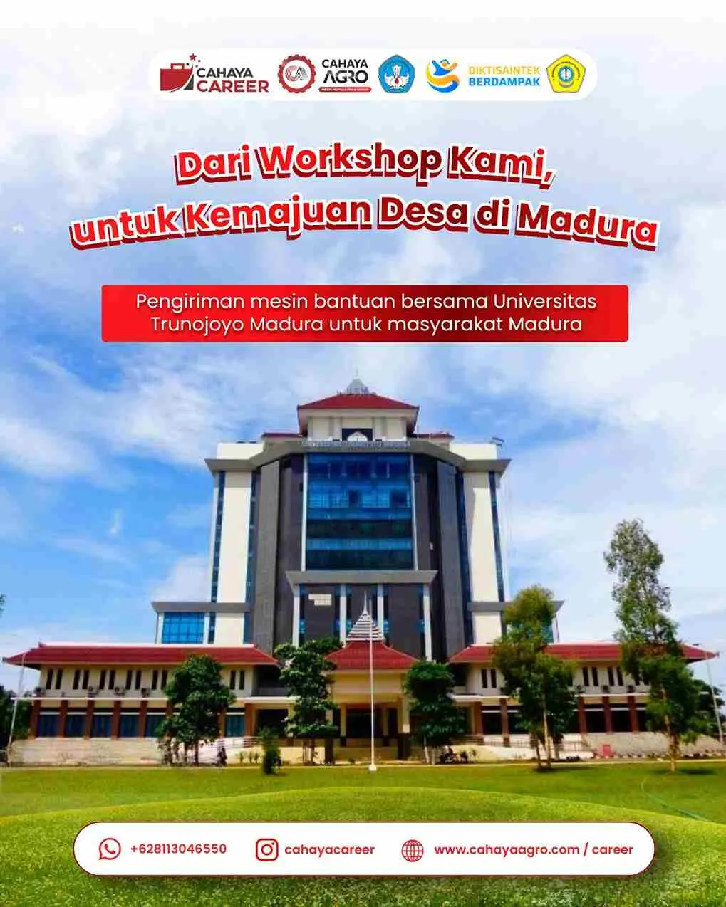 Cahaya Agro Teknik Dukung Kemajuan Desa di Madura melalui Pengadaan Mesin Bersama Universitas Trunojoyo Madura